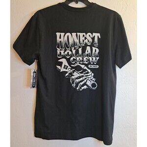 BCHD‎ Men's NWT Blk Graphic Crew Neck Tee L Mechanic Tradesman Work Gritty Basic